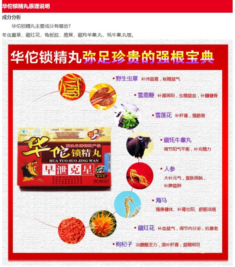 华佗锁精丸原理说明