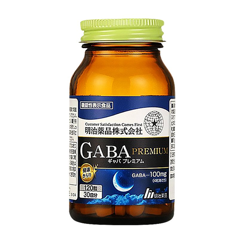 日本明治gaba深度睡眠片正品包装展示